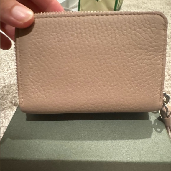 AllSaints Fetch Blush Pink Zipped Wallet / Cardholder - Picture 3 of 8